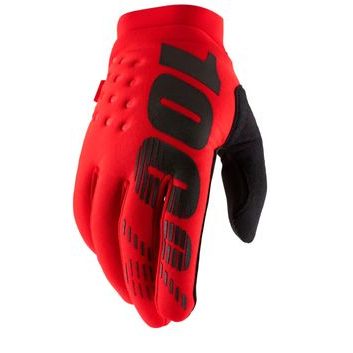 100% BRISKER Gloves Red