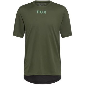 FOX Ranger Ss Jersey Wordmark, Dark Sage