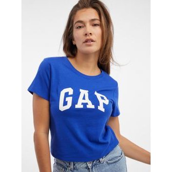 GAP 268820-86 Tričko s logem GAP Modrá