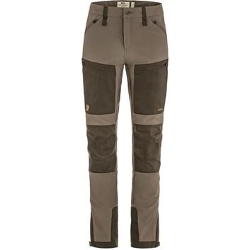 FJÄLLRÄVEN Keb Agile Trousers W Suede Brown-Dark Olive