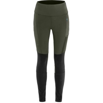 FJÄLLRÄVEN Keb Agile Tights W Deep Forest-Black