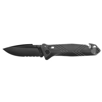 TB OUTDOOR CAC PA6 FV BLACK HANDLE SERRATED