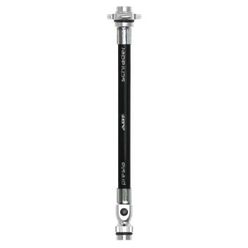 LEZYNE PUMP HOSE ABS FLEX HOSE WITH VALVE CORE TOOL BLACK / SILVER