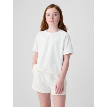 GAP 427789-03 Dětská mikina s krátkým rukávem Bílá