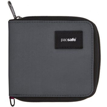 PACSAFE RFIDSAFE ZIP AROUND WALLET slate