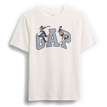 GAP 817488-02 Dětské tričko s logem Bílá