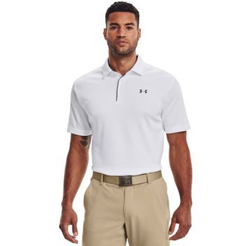 UNDER ARMOUR Tech Polo, White