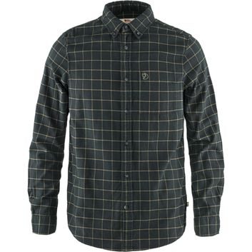 FJÄLLRÄVEN Övik Flannel Shirt M Dark Grey