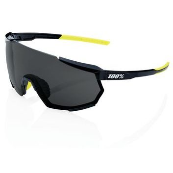 100% RACETRAP 3.0, Gloss Black - Smoke Lens