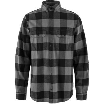 FJÄLLRÄVEN Övik Heavy Flannel Shirt M Black-Grey