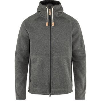 FJÄLLRÄVEN Övik Fleece Hoodie M Dark Grey