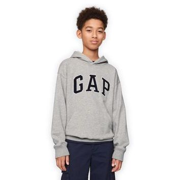 GAP 743959-04 Dětská mikina s logem Šedá