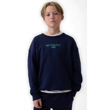 GAP 887333-00 Dětská mikina s logem Tmavě modrá