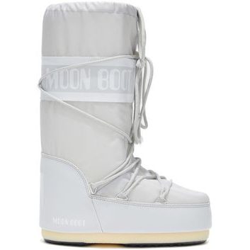MOON BOOT ICON NYLON GLACIER GREY