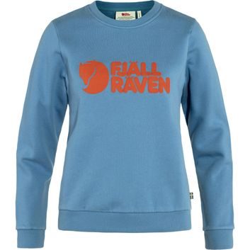 FJÄLLRÄVEN Fjällräven Logo Sweater W Dawn Blue-Terracotta Brown