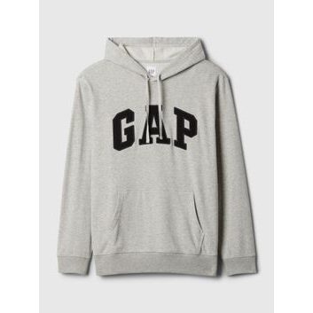 GAP Mikina s logem a kapucí Šedá