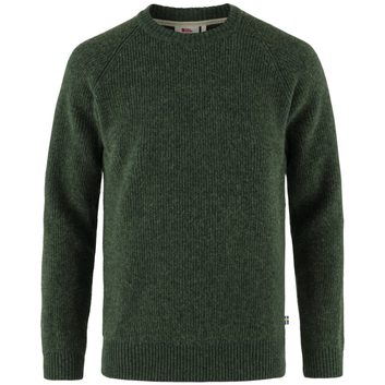 FJÄLLRÄVEN Övik Rib Sweater M, Deep Forest