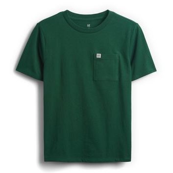 GAP 819989-03 Dětské tričko s kapsou Zelená