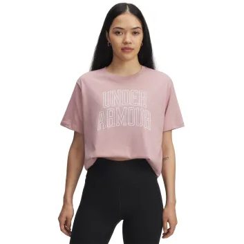 UNDER ARMOUR Rival OS Campus Tee-PNK