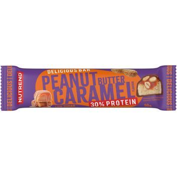 NUTREND Delicious Bar, tyčinka, 50 g araš máslo & karamel