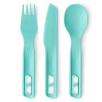 SEA TO SUMMIT Passage Cutlery Set - [3 Piece] - Blue, Aqua Sea Blue
