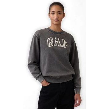GAP 844939-02 Oversize mikina VintageSoft Logo Černá