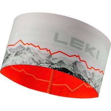 LEKI XC Headband, white-orange