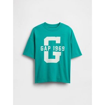 GAP 768091-01 Dětské tričko s logem Zelená