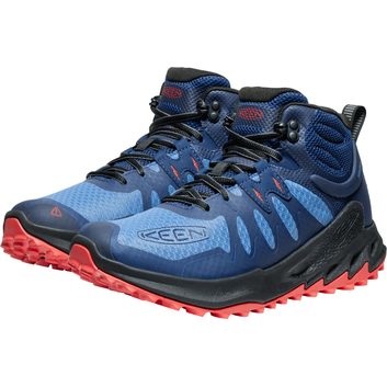 KEEN ZIONIC MID WP MEN coronet blue/poppy red