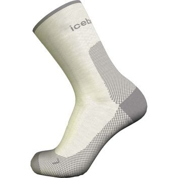 ICEBREAKER W Mer Hike+ Ultralight Crew ECRU HTHR/ALLOY