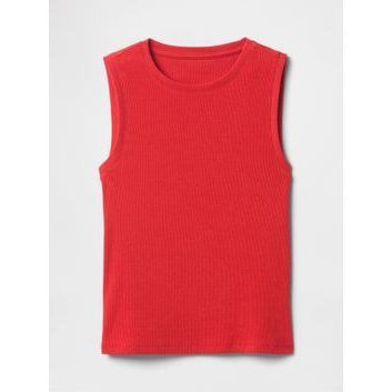GAP Žebrovaný top Červená