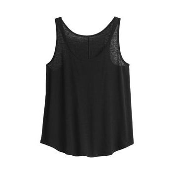 GAP Lněný top Černá