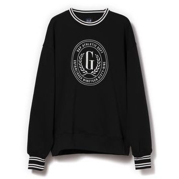 GAP 817101-00 Oversize mikina VintageSoft Černá