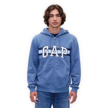 GAP 795558-00 Mikina s logem na zip Tmavě modrá