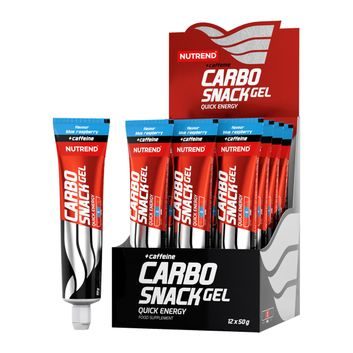 NUTREND Carbosnack Gel+kofein,tuba,12x 50 g box,mod malina