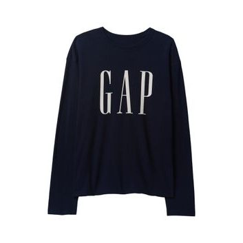 GAP Oversize tričko s logem Tmavě modrá