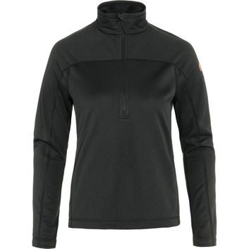 FJÄLLRÄVEN Abisko Lite Fleece Half Zip W Black