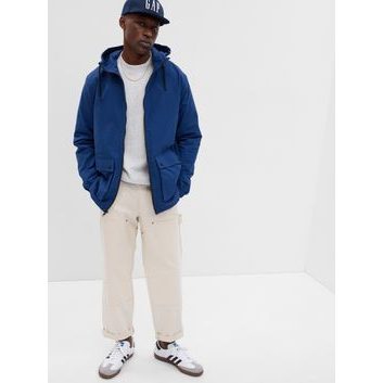 GAP 572224-01 Lehká bunda na zip Tmavě modrá