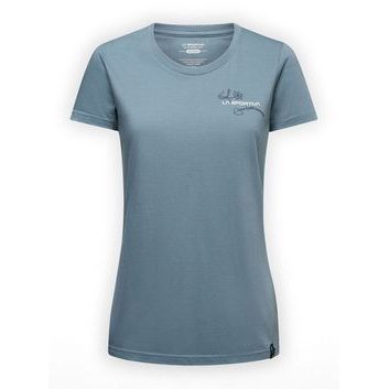 LA SPORTIVA Climb Flower T-Shirt W Limestone/Night Sky