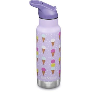 KLEAN KANTEEN Insulated Kid Classic Narrow 12oz (w/Flip Seal Sport Cap) - ice cream 355 ml