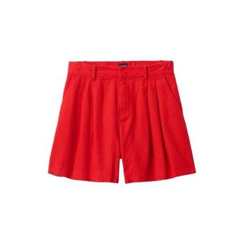 GAP Lněné kraťasy Červená