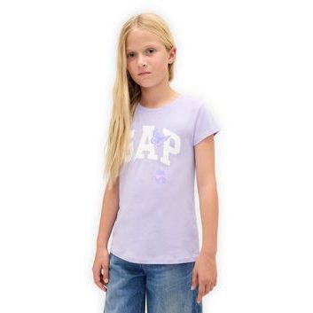 GAP 847937-02 Dětské tričko s logem Fialová