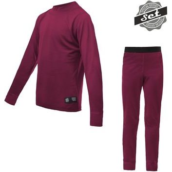 SENSOR MERINO ACTIVE JUNIORSKÝ SET lilla
