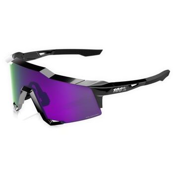 100% SPEEDCRAFT - Polished Black - HiPER Polarized Lavender Mirror