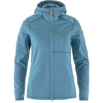 FJÄLLRÄVEN Keb Fleece Hoodie W Dawn Blue