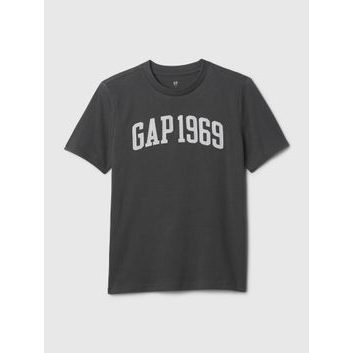 GAP 432552-03 Dětské tričko s logem Šedá