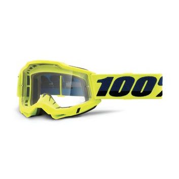 100% ACCURI 2 OTG Goggle - Fluo/Yellow - Clear Lens