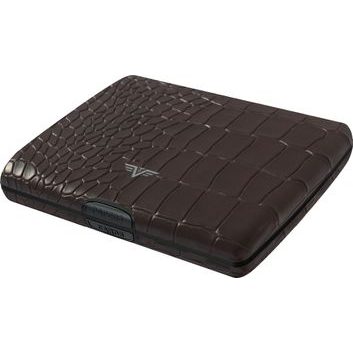 TRU VIRTU Papers & Cards RAY - leather Croco Brown