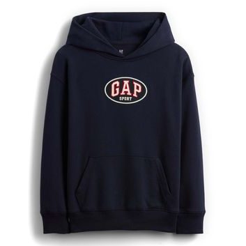 GAP 887445-00 Dětská mikina s logem VintageSoft Tmavě modrá