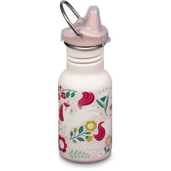 KLEAN KANTEEN Kid Classic Narrow 12oz (w/Kid Sippy Cap) - leaping unicorns 355 ml